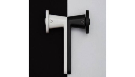 Klamka Nesh Fit czarna szyld okrągły VDS