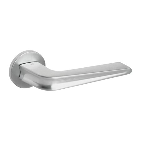 Klamka Radius Fit chrom-satyna szyld okrągły VDS