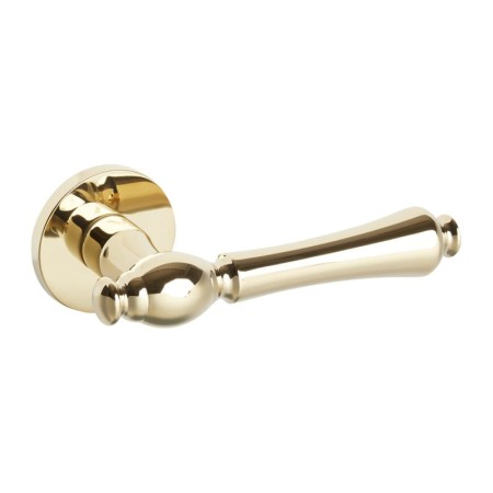 Klamka FADO FIT złoty połysk PVD szyld okrągły VDS