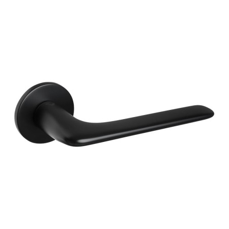 Klamka ONO FIT czarna szyld okrągły VDS