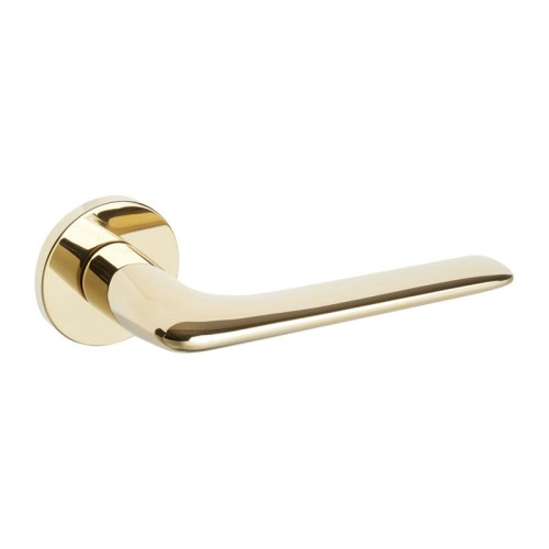 Przejdź do produktu Klamka ONO FIT złoty połysk PVD szyld okrągły VDS