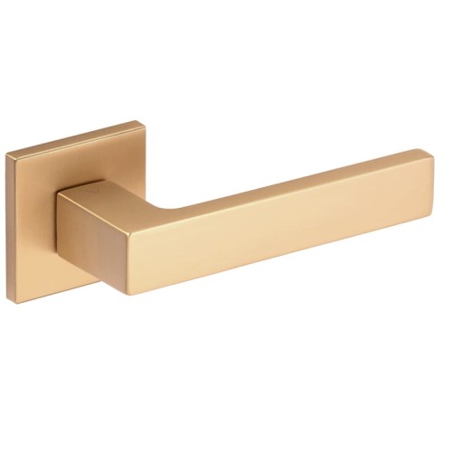 Przejdź do produktu Klamka Spark Fit rozeta kwadratowa R67F złoty-satyna VDS