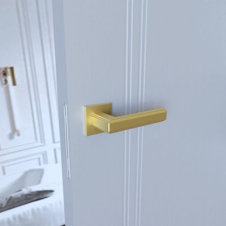 Klamka Florence KFL MG00 rozeta kwadratowa złoty mat Infinity Line