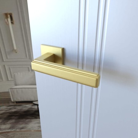 Klamka Florence KFL MG00 rozeta kwadratowa złoty mat Infinity Line