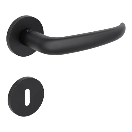 Klamka ALDA FAST2FIX (VAYA 194) grafitowo-czarna szyld okrągły Griffwerk