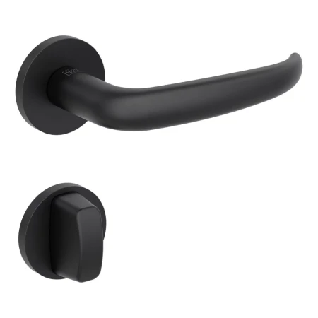 Klamka ALDA FAST2FIX (VAYA 194) grafitowo-czarna szyld okrągły Griffwerk