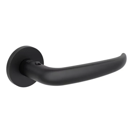 Klamka ALDA FAST2FIX (VAYA 194) smart2lock grafitowo-czarna szyld okrągły Griffwerk