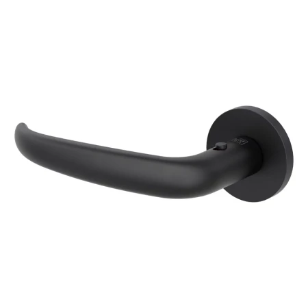 Klamka ALDA FAST2FIX (VAYA 194) smart2lock grafitowo-czarna szyld okrągły Griffwerk