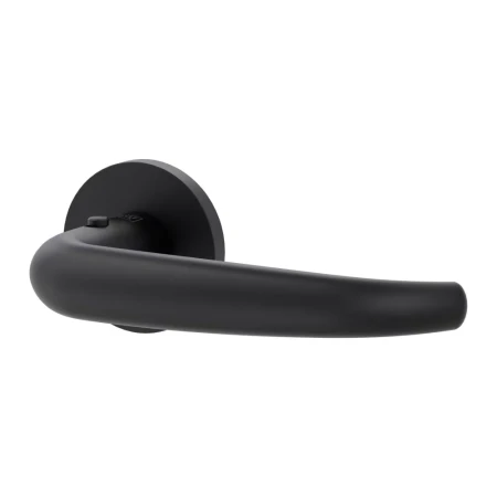 Klamka ALDA FAST2FIX (VAYA 194) smart2lock grafitowo-czarna szyld okrągły Griffwerk