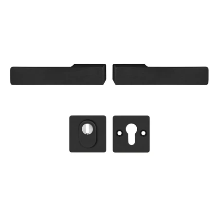 Libera - klamko klamka klasa 3 z rozetą FLEX AXA F8 czarna