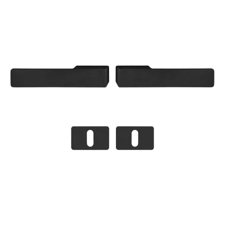 Klamka + klamka Libera AXA drzwi wewnętrzne z rozetą na klucz F8 czarna