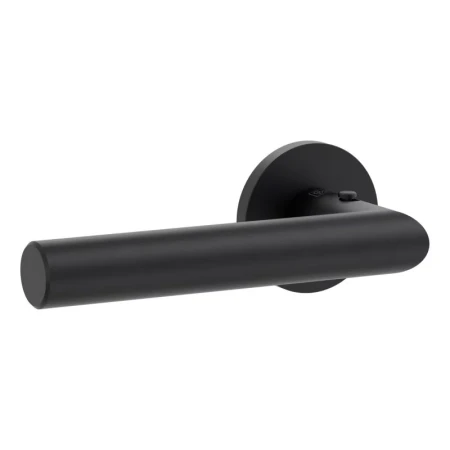 Klamka LUCIA FAST2FIX (VAYA 128) smart2lock grafitowo-czarna szyld okrągły Griffwerk klamka z blokadą lewa