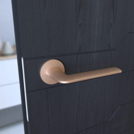 Klamka Stinger KSR O M M00 rozeta okrągła miedź - mat Infinity Line