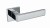 Klamka Concept FIT KCF 700/800 chrom połysk/biały szyld kwadratowy Infinity Line