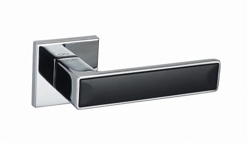 Przejdź do produktu Klamka Concept Fit KCF 700/B00 chrom połysk/czarny szyld kwadratowy Infinity Line