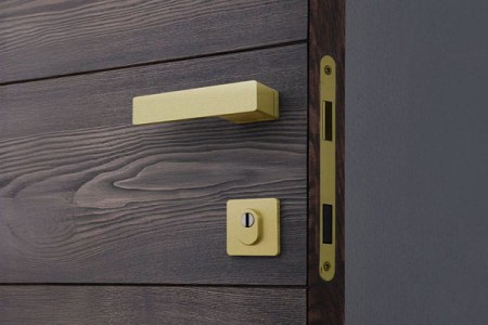 Libera - klamko klamka AXA klasa 3 z rozetą FLEX F3 złota