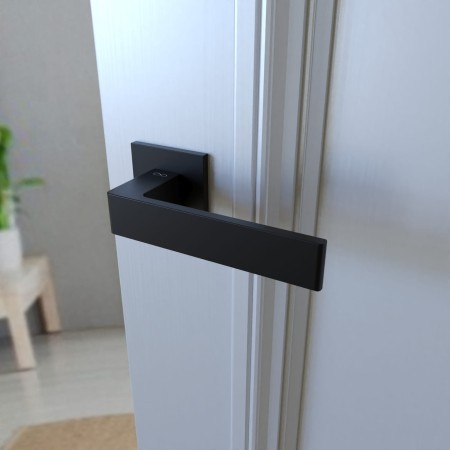 Klamka Apollo FIT KAF B00 szyld kwadratowy czarny Infinity Line