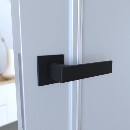 Klamka Apollo FIT KAF B00 szyld kwadratowy czarny Infinity Line