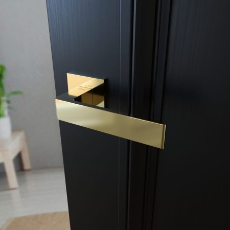 Klamka Apollo FIT KAF G00 szyld kwadratowy złoty połysk Infinity Line