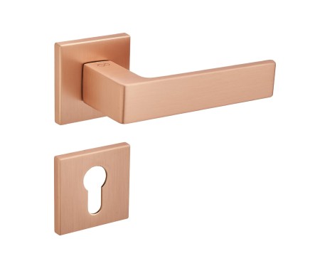 Klamka Apollo Fit KAF M M00 rozeta kwadratowa miedź - mat Infinity Line