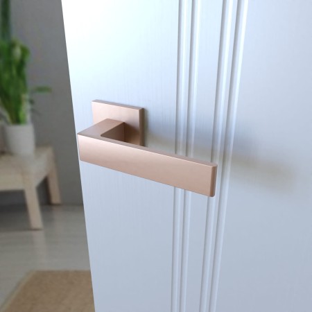 Klamka Apollo Fit KAF M M00 rozeta kwadratowa miedź - mat Infinity Line