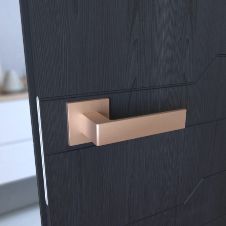 Klamka Apollo Fit KAF M M00 rozeta kwadratowa miedź - mat Infinity Line