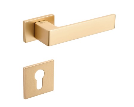 Klamka Apollo RT KART M G00 szyld prostokątny złoty - mat RRT Infinity Line