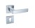 Klamka Apollo KAO M700 chrom mat szyld kwadratowy Infinity Line