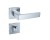 Klamka Apollo KAO M700 chrom mat szyld kwadratowy Infinity Line
