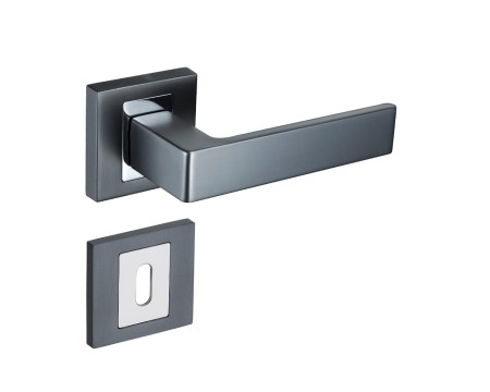 Klamka Apollo KAO M700 chrom mat szyld kwadratowy Infinity Line