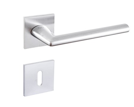 Klamka Eva KEVA M700 rozeta kwadratowa chrom - mat Italian Design