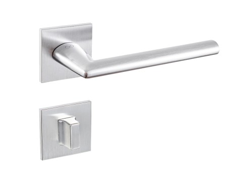 Klamka Eva KEVA M700 rozeta kwadratowa chrom - mat Italian Design