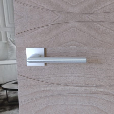 Klamka Eva KEVA M700 rozeta kwadratowa chrom - mat Italian Design