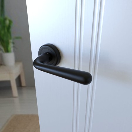 Klamka Lea KLE B00 szyld okrągły czarna Infinity Line