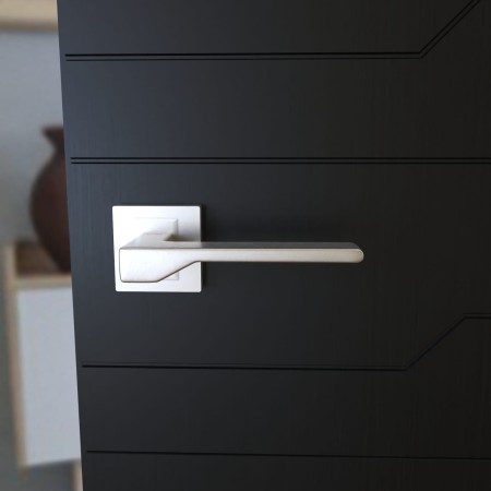 Klamka Nove KNV 300 satyna szyld kwadratowy Infinity Line