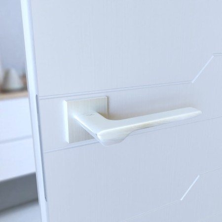 Klamka Linea KLIN S M700 chrom - mat szyld kwadratowy slim Italian Design