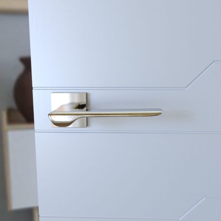 Klamka Linea KLIN S 700 chrom - połysk szyld kwadratowy slim Italian Design