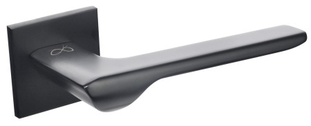 Klamka Linea KLIN S B00 czarna szyld kwadratowy slim Italian Design