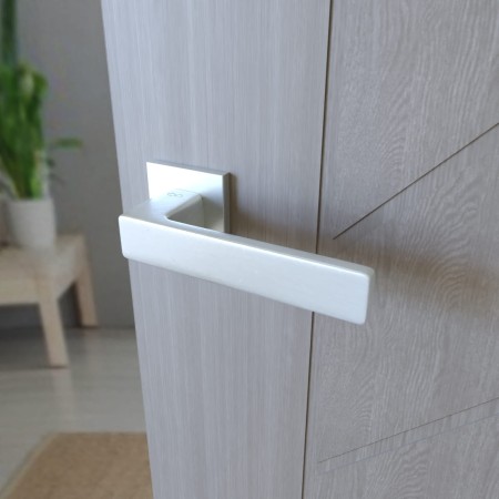 Klamka Cavo Fit KVO M700 rozeta kwadratowa chrom - mat Infinity Line