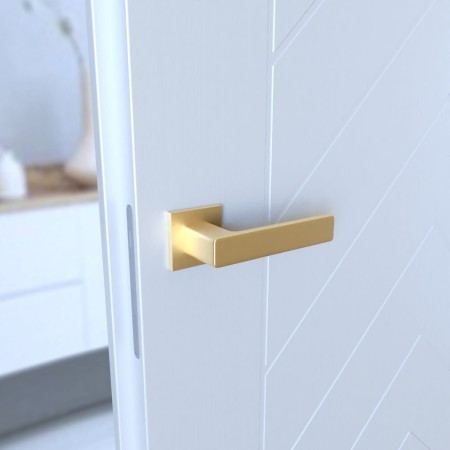 Klamka Cavo Fit KVO MG00 rozeta kwadratowa złoty - mat Infinity Line