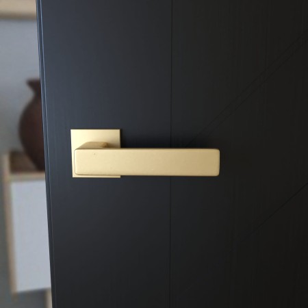 Klamka Cavo Fit KVO MG00 rozeta kwadratowa złoty - mat Infinity Line