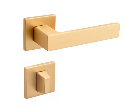Klamka Cavo Fit KVO MG00 rozeta kwadratowa złoty - mat Infinity Line