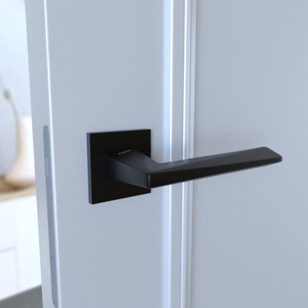 Klamka Diamond Fit KDF B00 szyld kwadratowy czarny Infinity Line