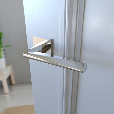 Klamka Diamond Fit KDF 700 szyld kwadratowy chrom połysk Infinity Line