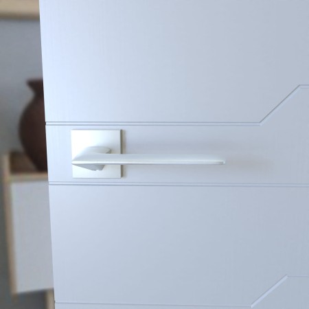 Klamka Giulietta KGUL S M700 chrom mat szyld kwadratowy slim Italian Design