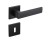 Klamka Platon FIT KPF B00 czarny szyld kwadratowy Infinity Line
