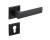 Klamka Platon FIT KPF B00 czarny szyld kwadratowy Infinity Line