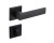Klamka Platon FIT KPF B00 czarny szyld kwadratowy Infinity Line
