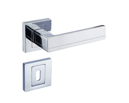 Klamka Platon FIT KPF 700 chrom połysk szyld kwadratowy Infinity Line