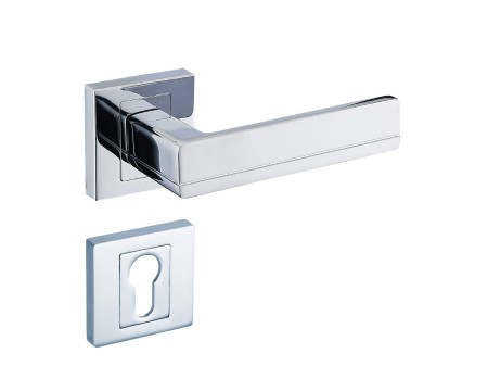 Klamka Platon FIT KPF 700 chrom połysk szyld kwadratowy Infinity Line